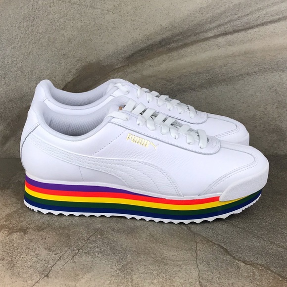 Puma Shoes Puma Roma Amor Rainbow Platform Sneakers Poshmark